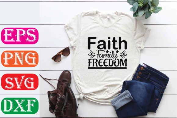 Family Svg Design. Faith Family Freedom: A Designer's Perspective