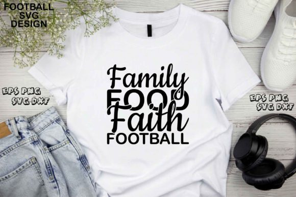 Football Svg Design: Family Food Faith F Review