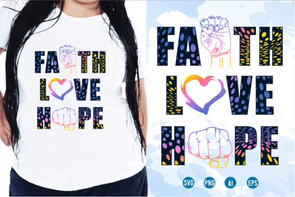 Real-World Use of Faith Love Hope Quotes SVG
