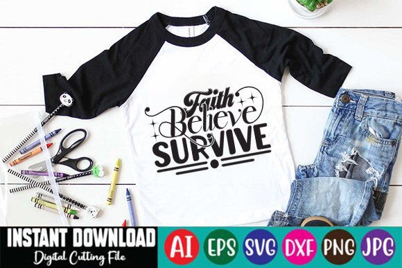 Review of Faith Believe Survive SVG for Embroidery Projects