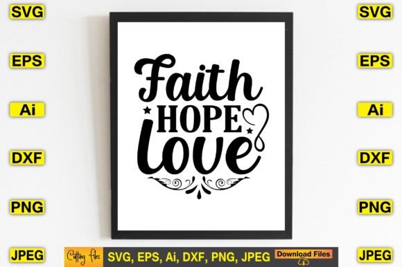 Review of Faith Hope Love SVG Design for Real Projects
